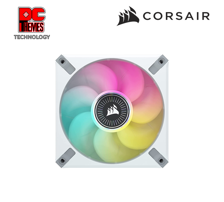 CORSAIR ML120 RGB Elite[Single Pack] White Case Fan